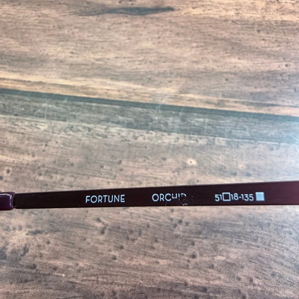 Rachel Rachel‎ Roy Fortune Orchid Purple Round Eyeglass Frames Floral 51-18-135